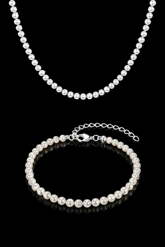Lumina Pearl Set Necklace + Bracelet