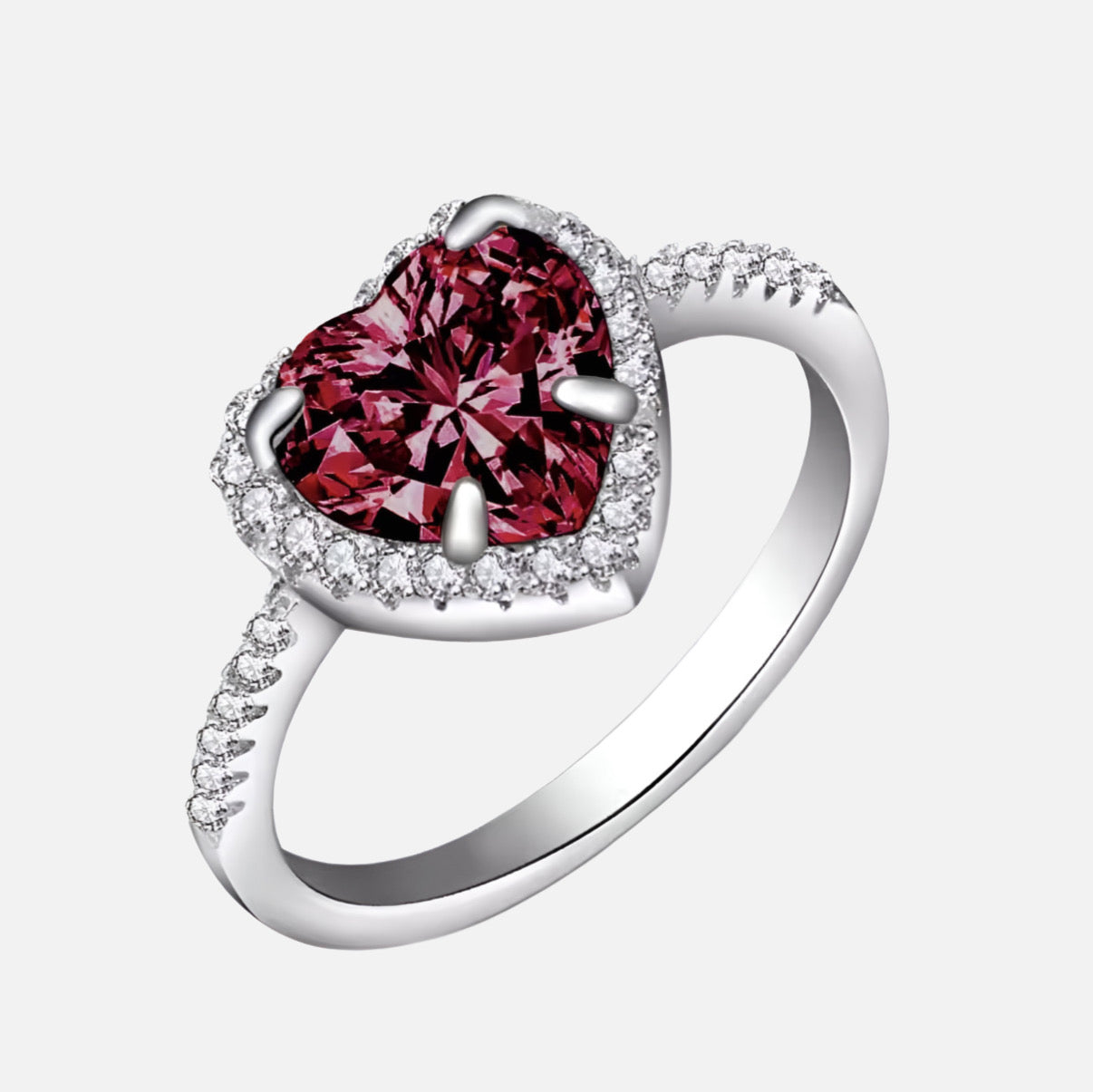 RUBY HEART RING