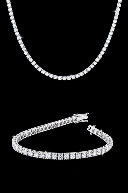 Set Portofino Tennis Necklace + Bracelet