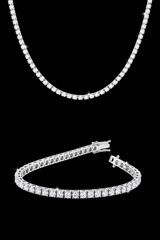 Set Portofino Tennis Necklace + Bracelet