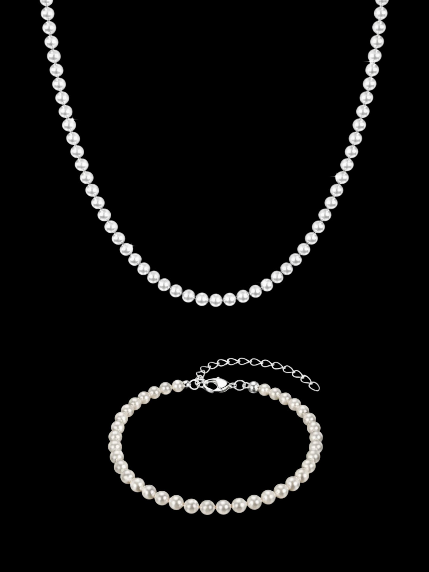 Lumina Pearl Set Necklace + Bracelet