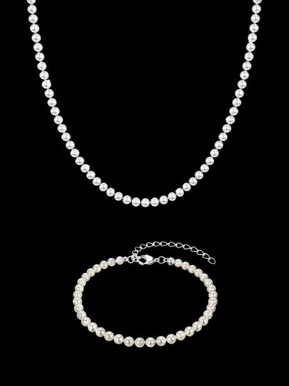 Lumina Pearl Set Necklace + Bracelet