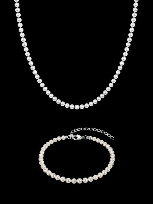 Lumina Pearl Set Necklace + Bracelet