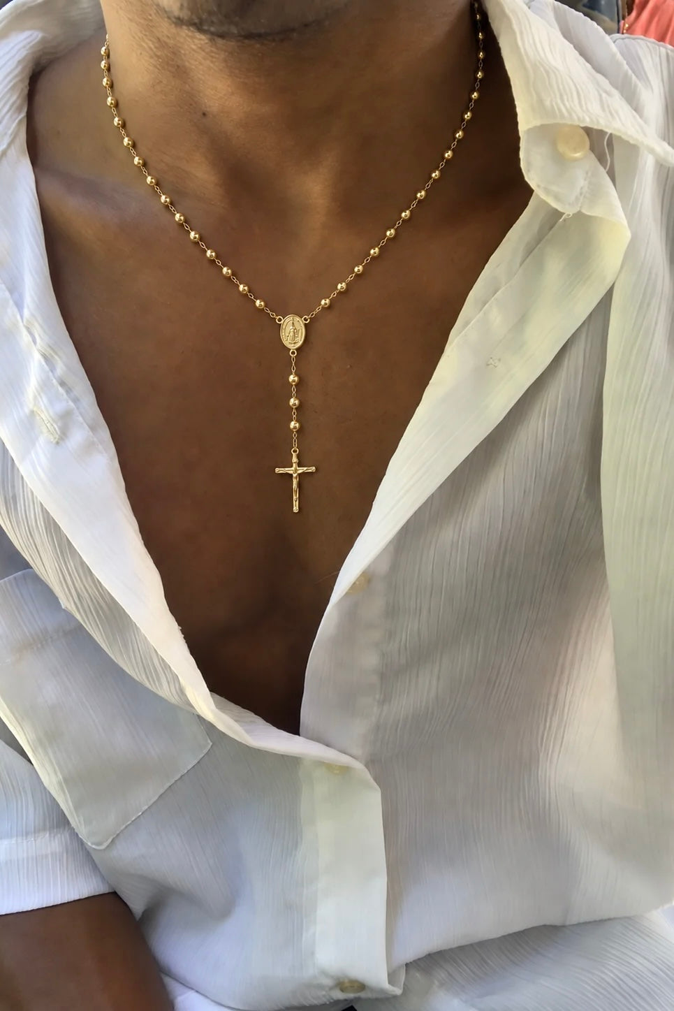 Collana del rosario sfaccettato