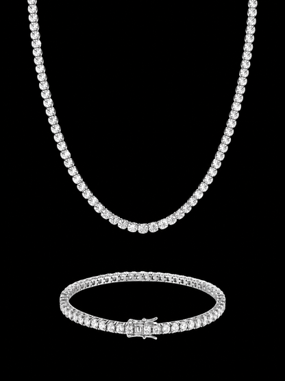 PORTOFINO TENNIS SET HALSKETTE + ARMBAND