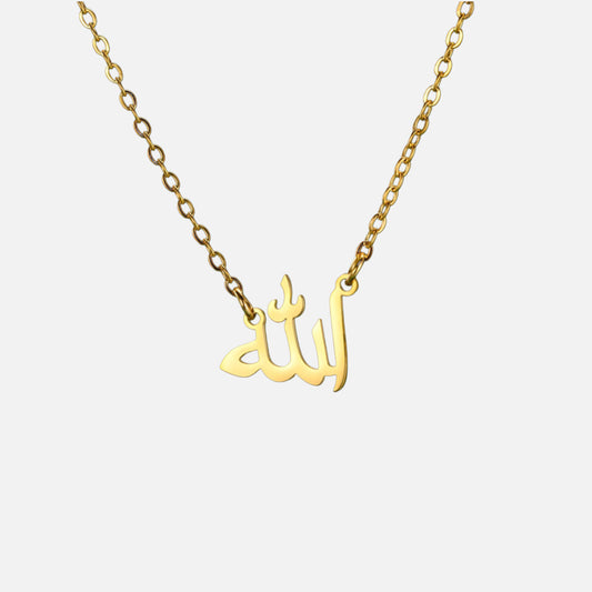 Faith Script Necklace